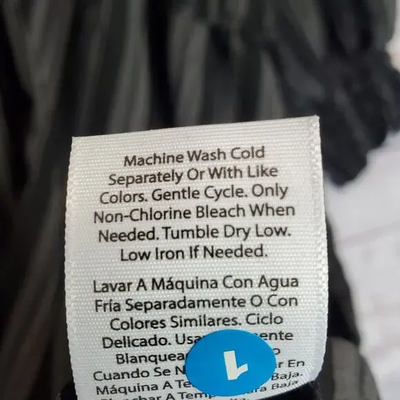 Terra & Sky Black Stripe Peasant Cottagecore Maxi Dress 4X Ruffle Farm Country - Picture 12 of 16